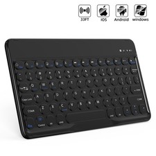 10 Inch Bluetooth Keyboard Round Cap - Wireless Type-C Charging Cable Keyboard picture