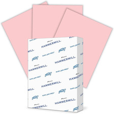 Hammermill Colored Paper, 20lb Pink Printer 1 Ream | 500 Sheets, picture