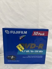Fujifilm DVD+R 10 Pack Recordable 4.7 GB 120 Min w/ Jewel Cases Brand New Sealed picture