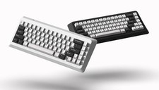 Titan 65 Aluminum/Brass Mechanical Keyboard Kit - White/Brass NO KEYCAPS/SWITCH picture