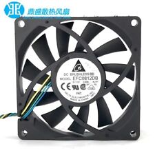 DELTA EFC0812DB 8015 DC12V 0.50A 8CM 4-Wire Cooling Fan picture