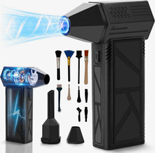 WeePro Compressed Air Duster 180000RPM Cordless Mini Turbo Fan, 3-Speed Vacuum picture