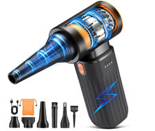 Plumero de aire comprimido, 260.000 RPM, soplador eléctrico inalámbrico con moto picture