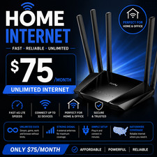 Verizon UNLIMITED DATA 4G LTE RV's Internet Home Business Router $75 a Month picture