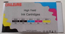 Couleuris Compatible Canon Ink - 5 Cartridge Set - C251XL C250XL - Combo Ship picture