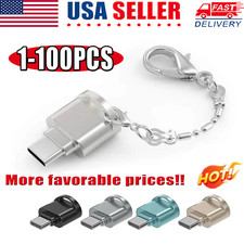 TypeC To Micro SD TF Card Reader OTG USB Adapter Converter For Samsung Phone LOT picture