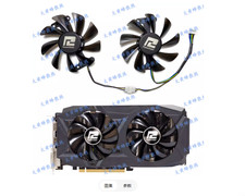 Graphics Card Cooling Fan For POWERCOLOR RX580 GDDR5 2048SP Red Dragon picture