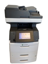 Lexmark XM5263 MFP  Laser printer 63PPM Copy Fax Scan email Dual tray w/Toner picture