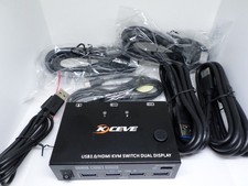K-CEVE 2 ports KVM SWITCH DUAL DISPLAY HDMI KVM202AS Open Box picture