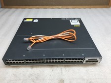 Cisco Catalyst WS-C3560X-48P-L 48-Port PoE+ w/ C3KX-NM-1G Switch - Tested Reset picture