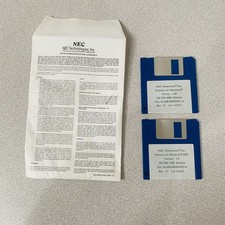 NEC Silentwriter Fax Software Macintosh Version 1.09 1992 Vtg DS/DD 800K Diskett picture