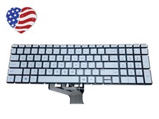 HP Pavilion 15-cw 15t-cw 15z-cw100 15z-cw000 Notebook Backlit Keyboard US Silver picture