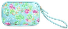 Disney Parks X Lilly Pulitzer Mickey & Minnie Mouse Floral Zippered Wrislet Bag picture