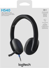 Logitech H540 Wired Headset for Windows and Mac, USB-A, Black | High-performance picture