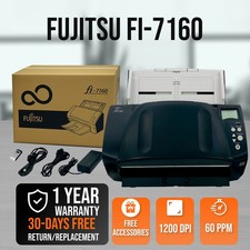 Fujitsu Fi-7160 High Speed Color Duplex Document Scanner USB 3.0 w/FULL SET picture