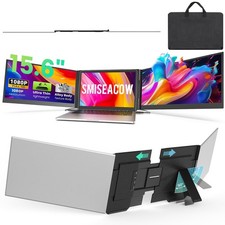 SMISEACOW 15.6 Laptop Screen Extender 1080P FHD Ultra-Slim Plug & Play via USB-C picture