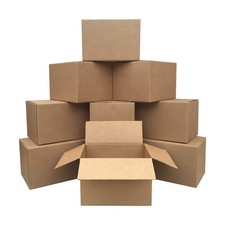 Cardboard Moving Boxes 18 x 14 12 Brown 10 Pack Packing Shipping Medium Size picture