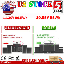 A1417 A1618 A1494 Battery for Macbook Pro 15'' A1398 Retina Early/Late 2013 picture
