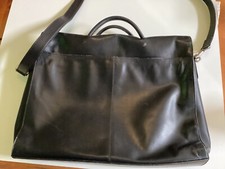 VINTAGE leather computer bag. 1997 picture