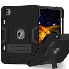 Case for iPad Pro 11 Inch 2024 Shockproof Rugged Case with Stand & Pencil Holder picture