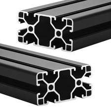 4080 T Slot Aluminum Extrusion for 3D Printer Parts and CNC DIY Black 600Mmx2 picture