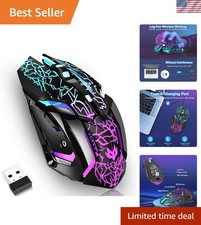Wireless Gaming Mouse,Rechargeable Computer Mouse with Type-C Fast Charging, ... picture