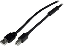 StarTech.com 20m / 65 ft Active USB 2.0 A to B Cable - Long 20 m Black  picture