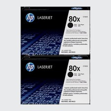 New Open Box HP 80X High Yield Black 2-Pack Original LaserJet Toner Cartridge S picture