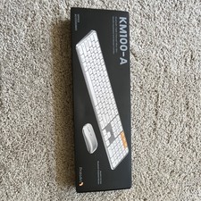 ProtoArc KM100-A Slim Bluetooth Keyboard Mouse Bundle White Quiet Keys picture