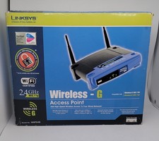 Linksys Wireless-G Wi-Fi Access Point WAP54G 2.4GHz 802.11g 54Mbps Read picture
