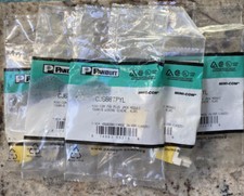 5 x Panduit CJ688TPYL Mini-com TX6 Plus Jack Module NIB picture