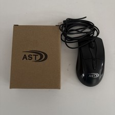 AST Wired 3D Optical Computer Mouse Black USB Brand New Old Stock picture