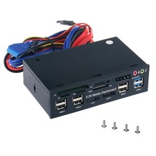 5.25 inch Plastic Computer Multifunctional Dashboard Base Panel Card Reader picture