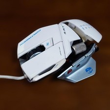 CYBORG R.A.T. 7 Wired Laser Gaming Mouse MC-RAT7C White with Accessories picture