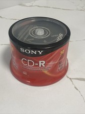 SONY 50 Pack CD-R 80 Minute Blank 700MB 1-48X Recordable Disc New Sealed picture