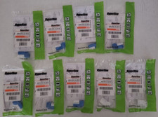 Lot of 14 Hyperline cat5e jacks (7) blue (2) white & cat6 jacks (5) blue picture