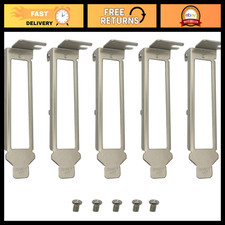 5pcs Low Profile Brackets for Intel Quad Port Network Cards + Screws - Compatibl picture