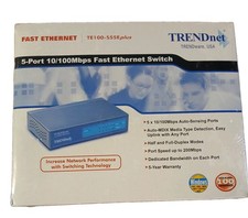 TRENDnet TE100-S55E Plus  5-Port External Switch Ethernet New Sealed picture