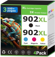 902XL Ink Cartridges 4-Pack Black Color Replacement for HP OfficeJet Pro 6978 picture