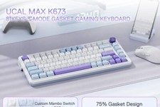 Redragon UCAL MAX K673 75% Hot Swap Wireless 2.4G, BT, Wired Mechanical Keyboard picture