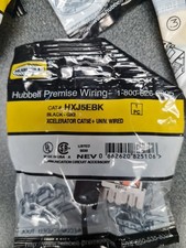 NEW HUBBELL HXJ5EBK (BLACK) XCELERATOR CAT 5E - Lot of 10 picture