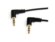 StarTech MU6MMS2RA 6 FT Slim 3.5mm Right Angle Male to Male Stereo Audio Cable picture