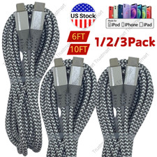 6/10Ft 20W PD Fast Charging Cable USB C Charger Cord For iPhone 14 13 12 11 Pro picture