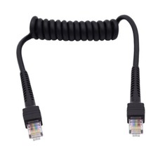 NFHK RJ45 Cat6 8P8C UTP Male to Male Stretch Coiled Cable Lan Ethernet 100cm picture