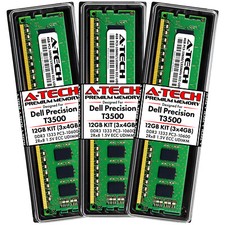 12GB 3x 4GB PC3-10600E ECC UDIMM Dell Precision T3500 Memory RAM picture