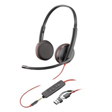 Poly Blackwire 3225 Wired Headset (Plantronics) - Noise-Canceling Mic – Stere... picture