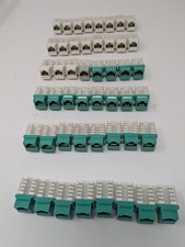 Lot Of 48 Hyperline Cat6 Jacks, Removed From Working Environment Various Colors picture