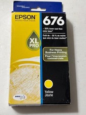Brand New Epson 676 XL Pro Yellow Ink Cartridge Genuine EXP 03/2023 picture