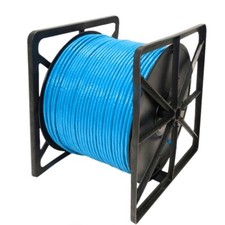 1000ft Cat6 100% Copper Shielded Plenum CMP 550Mhz Fluke Ethernet LAN Cable Blue picture