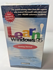 Microsoft Learn Windows 95 New Sealed 3-Pack Certified Professional VHS picture
